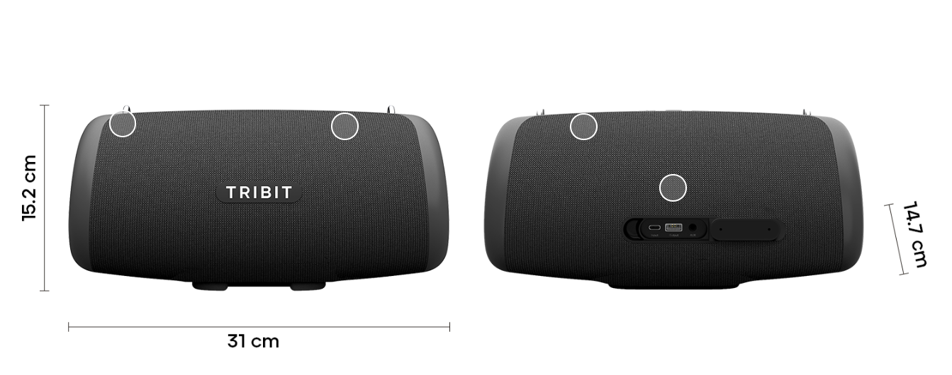 Tribit Stormbox Lava Portable Bluethooth Speaker the jbl k!lla